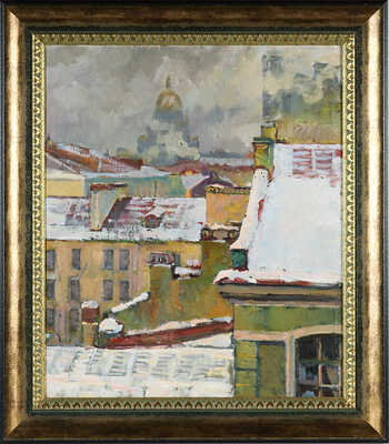 Манаков Борис Александрович. Вид из окон мастерской по ул. Плеханова д. 36 